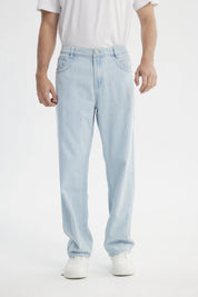 Jeans Straight Hombre Celeste