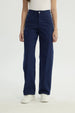 Jeans Mujer Calce Recto Azul Oscuro