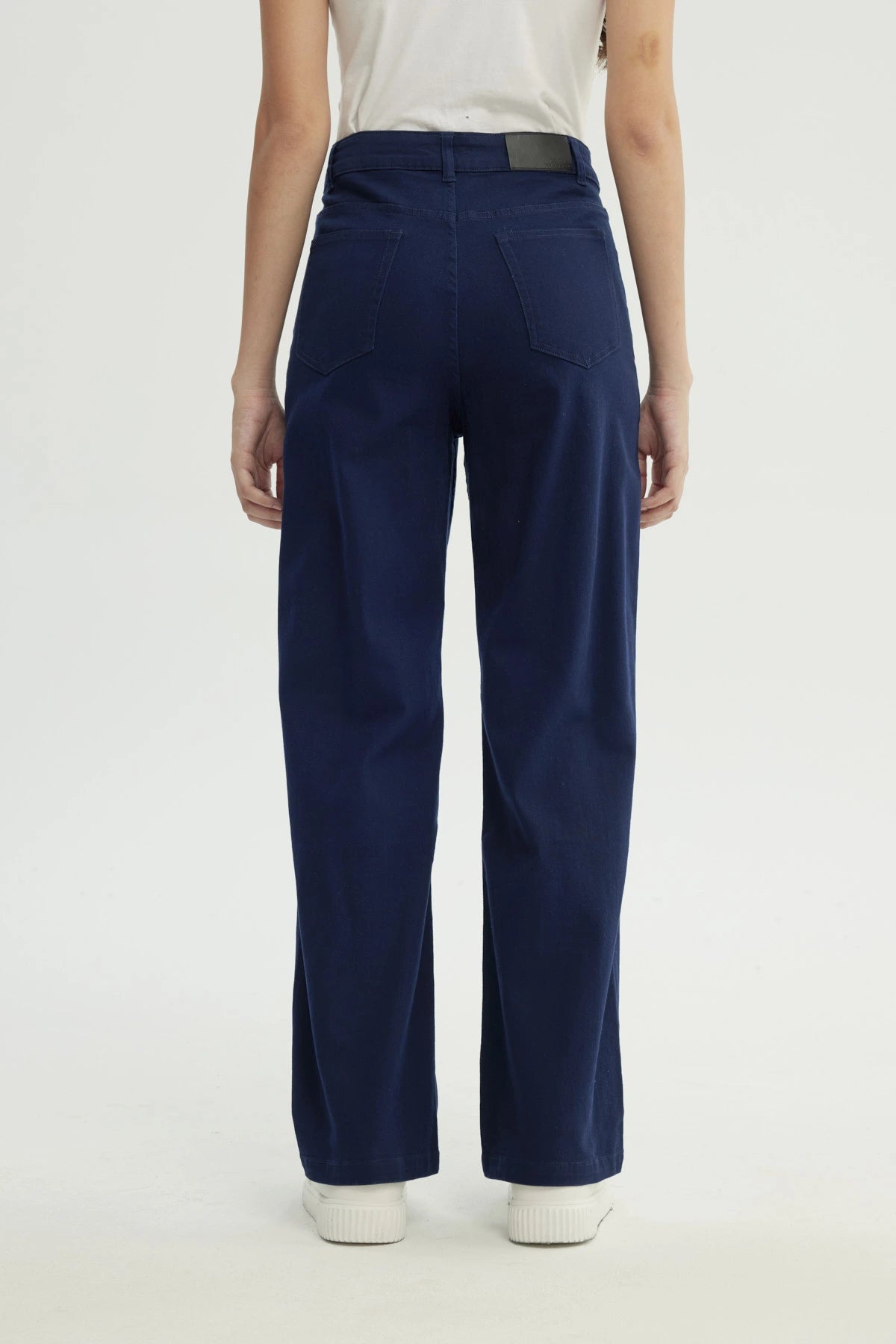 Jeans Mujer Calce Recto Azul Oscuro