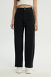 Jeans Mujer Calce Recto Negro
