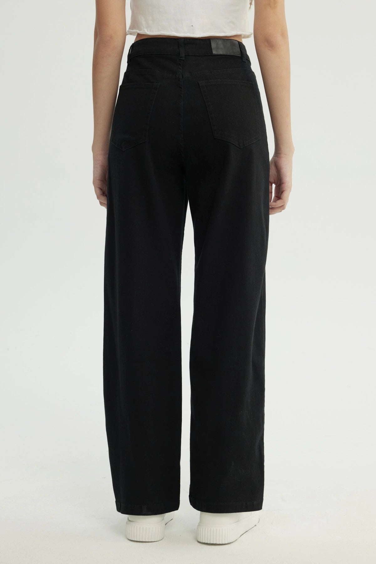 Jeans Mujer Calce Recto Negro