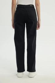 Jeans Mujer Calce Recto Negro