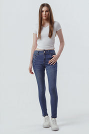 Jeans Skinny Mujer Azul