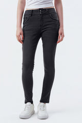 Jeans Skinny Mujer Negro