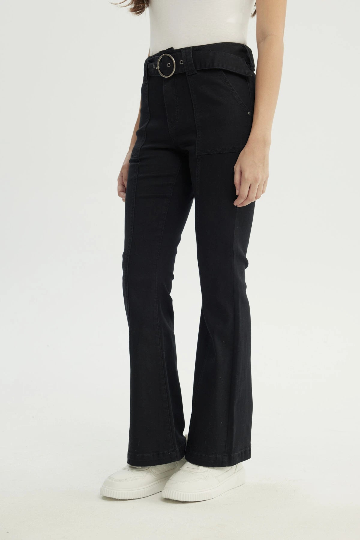Jeans Mujer Flare Negro