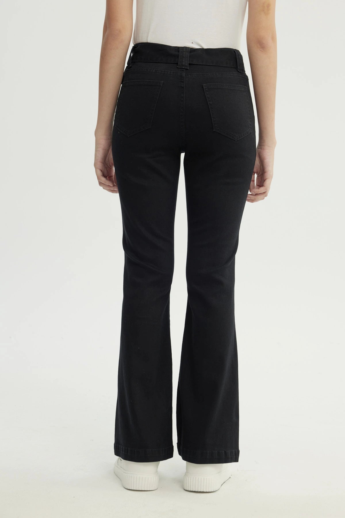 Jeans Mujer Flare Negro