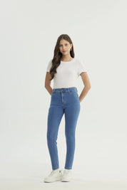 Jeans Skinny Mujer Azul