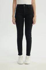 Jeans Skinny Mujer Negro