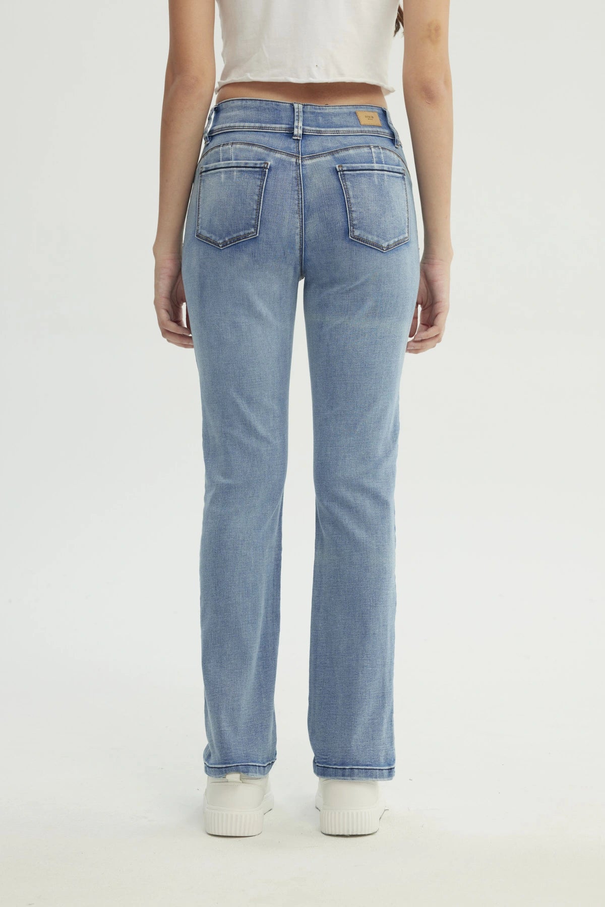 Jeans Mujer Calce Recto Azul