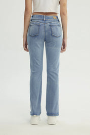 Jeans Mujer Calce Recto Azul