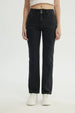 Jeans Mujer Calce Recto Negro
