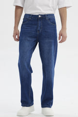 Jeans Straight Hombre Azul