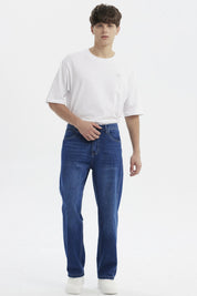 Jeans Hombre Straight Azul