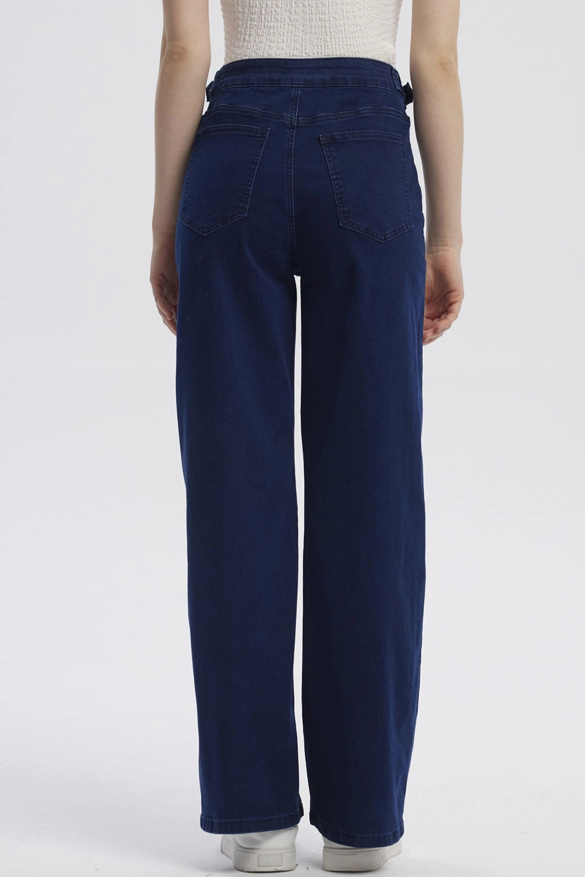 Jeans Mujer Calce Recto Azul Oscuro