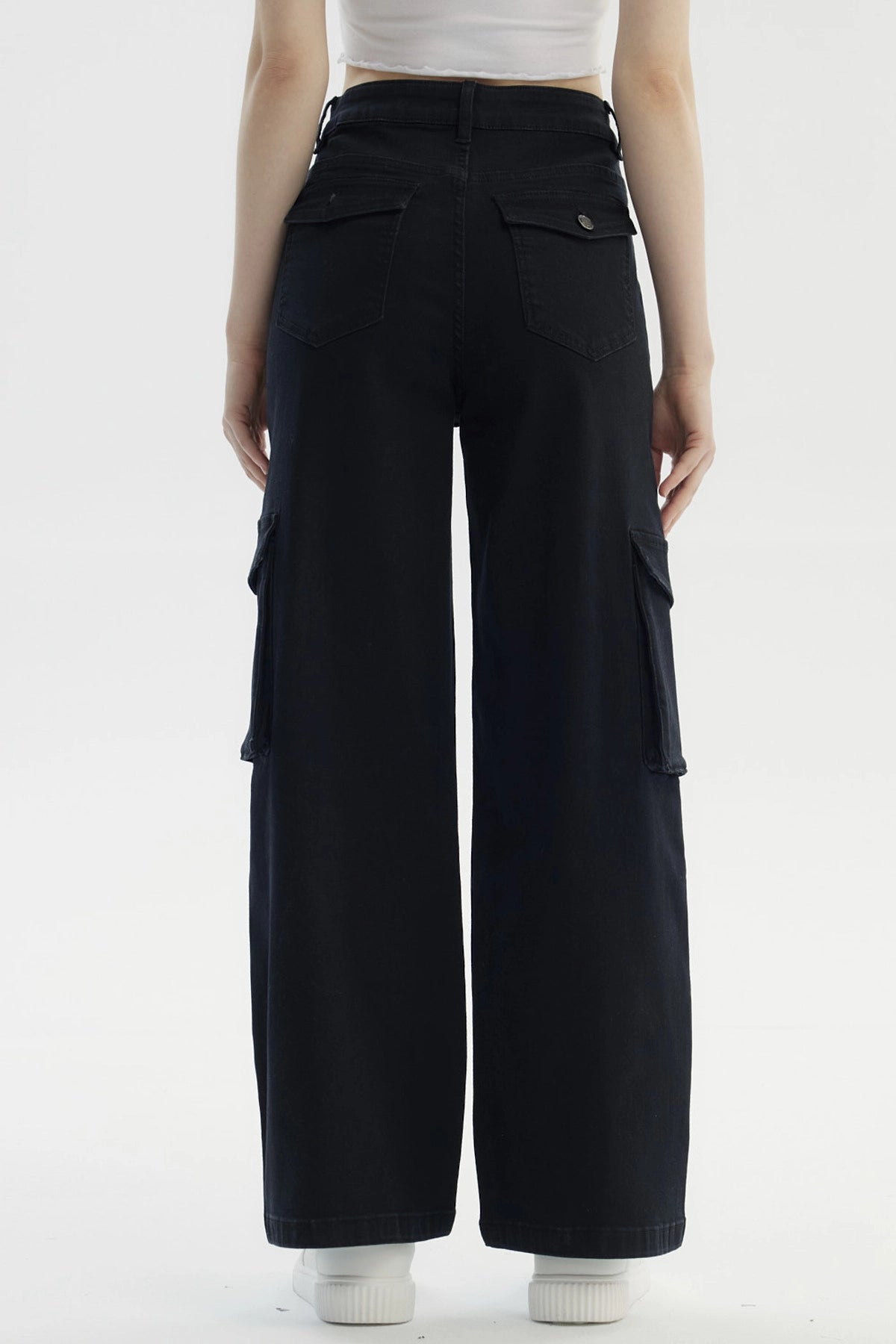 Jeans Mujer Baggy Negro