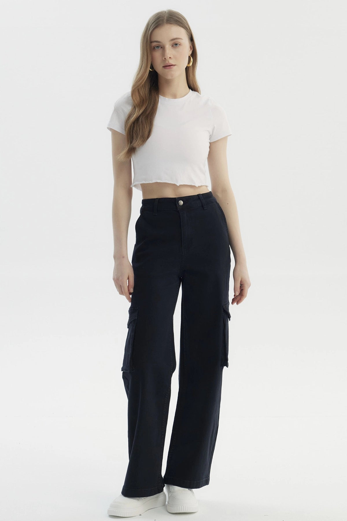 Jeans Mujer Baggy Negro