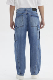 Jeans Hombre Baggy Azul