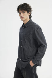 Camisa Hombre Denim Gris