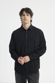 Camisa Hombre Denim Negro