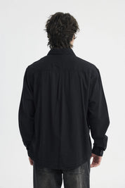 Camisa Hombre Denim Negro