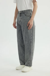 Jeans Hombre Baggy Gris