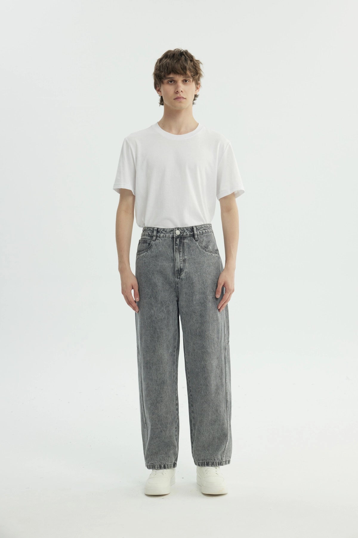 Jeans Hombre Baggy Gris