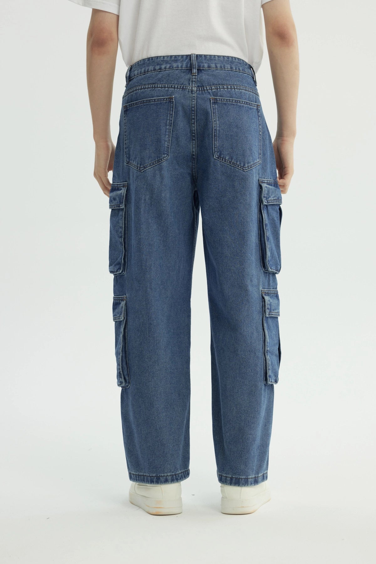 Jeans Baggy Hombre Azul