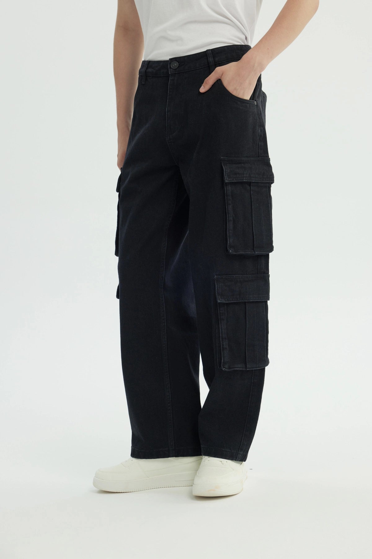 Jeans Baggy Hombre Negro