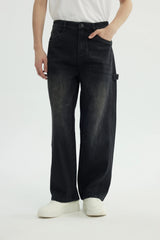 Jeans Baggy Hombre Negro