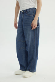 Jeans Hombre Baggy Azul