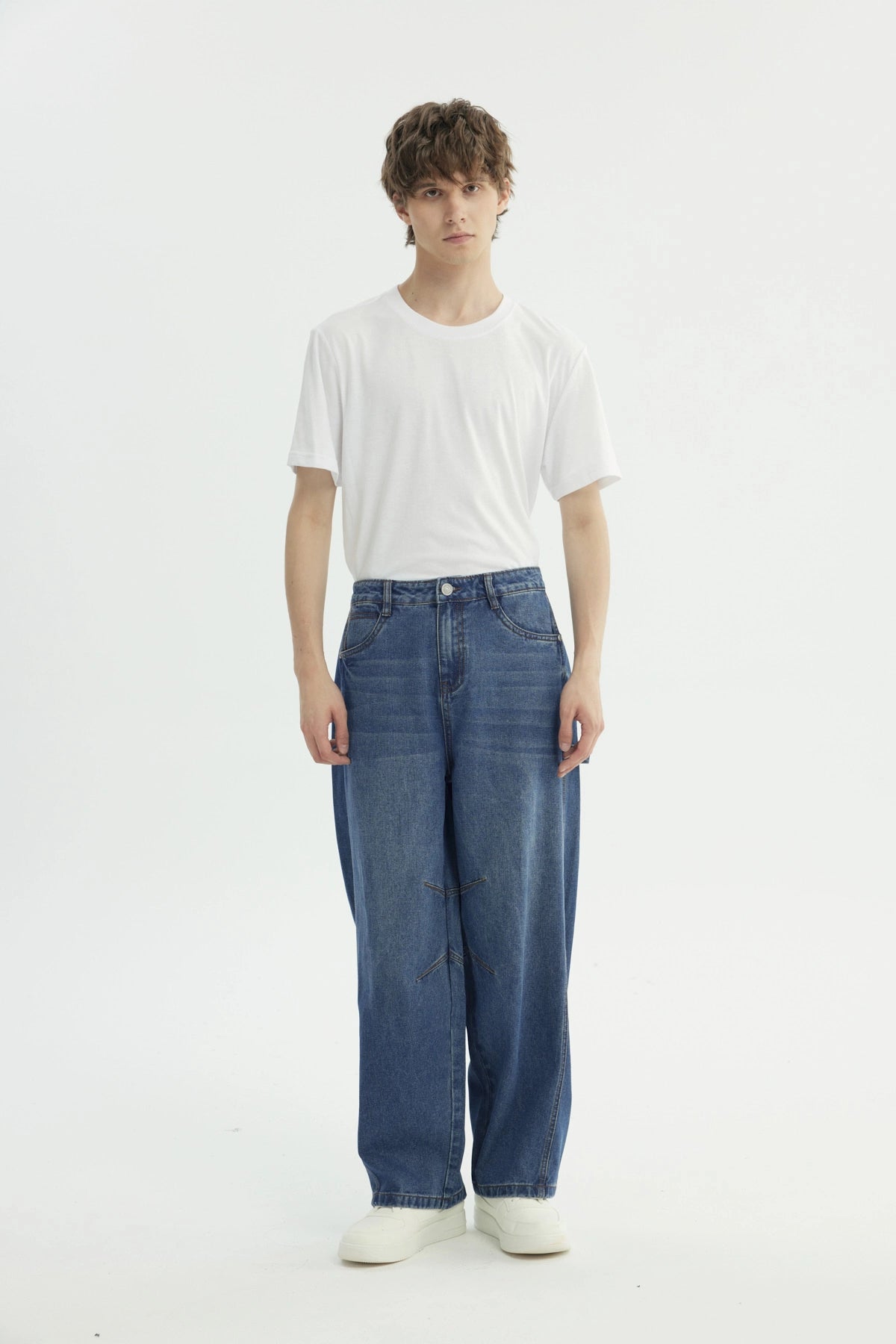 Jeans Hombre Baggy Azul