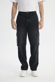 Jeans Straight Hombre Negro