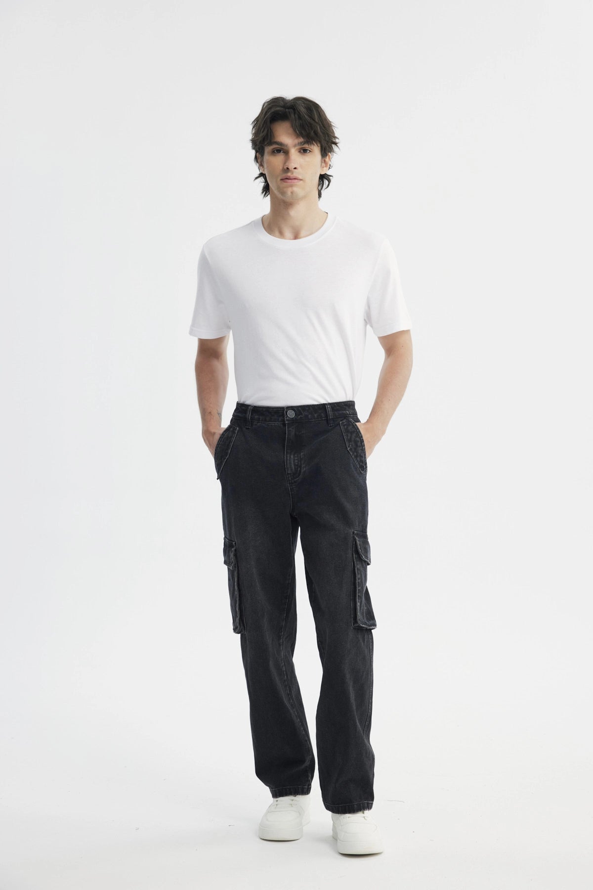 Jeans Straight Hombre Negro