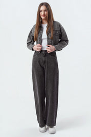 Chaqueta Mujer Clásica Gris