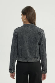 Chaqueta Mujer Denim Negro