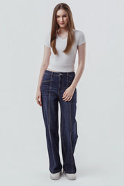 Jeans Mujer Calce Recto Azul