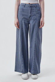 Jeans Mujer Calce Recto Azul Claro
