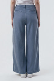 Jeans Mujer Calce Recto Azul Claro