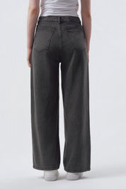 Jeans Baggy Mujer Gris