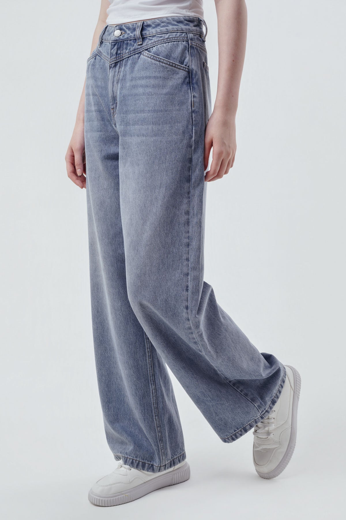 Jeans Baggy Mujer Azul
