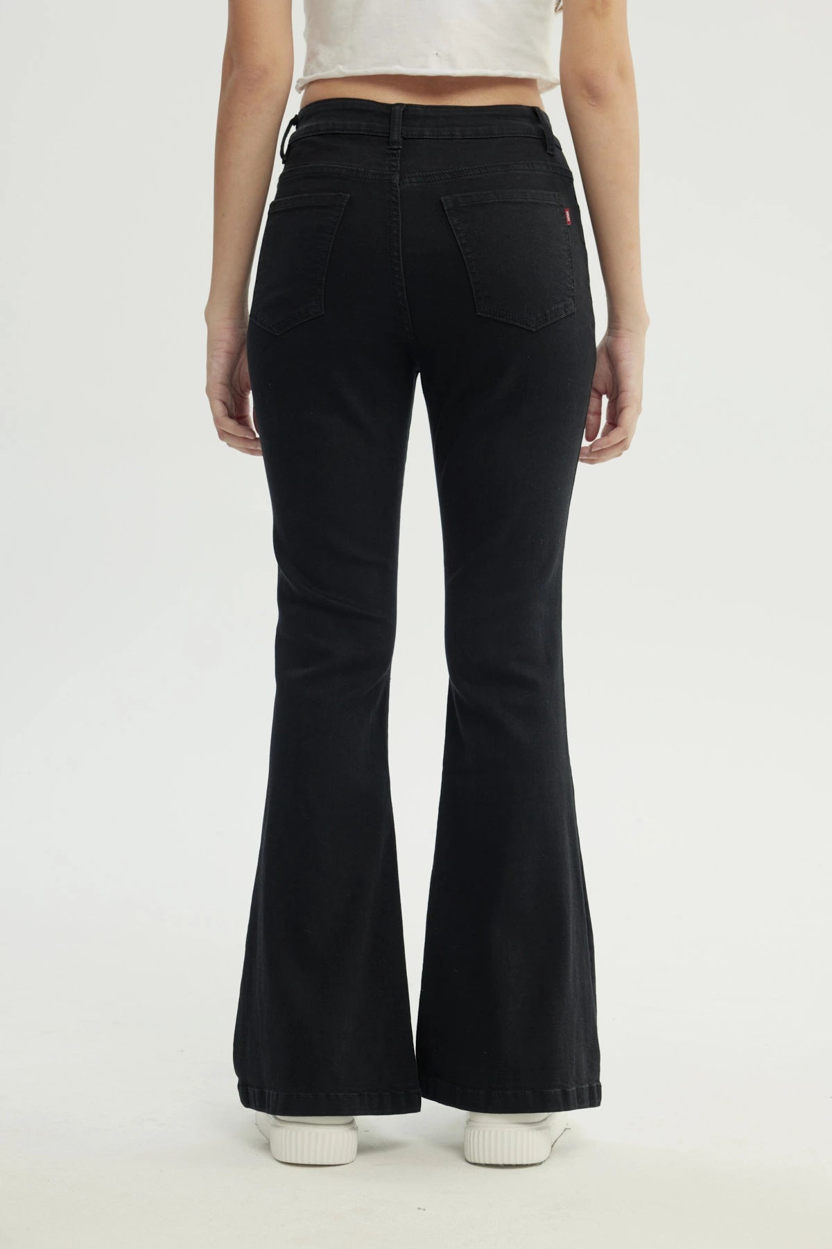 Jeans Mujer Flare Negro