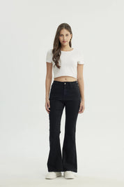 Jeans Mujer Flare Negro