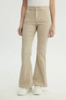 Jeans Mujer Flare Beige