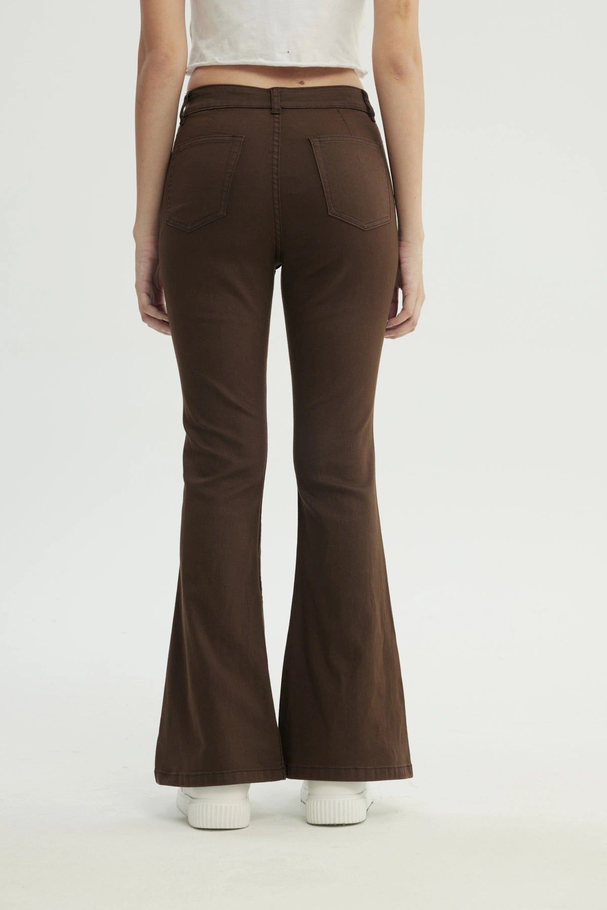 Jeans Mujer Flare Chocolate