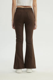 Jeans Mujer Flare Chocolate