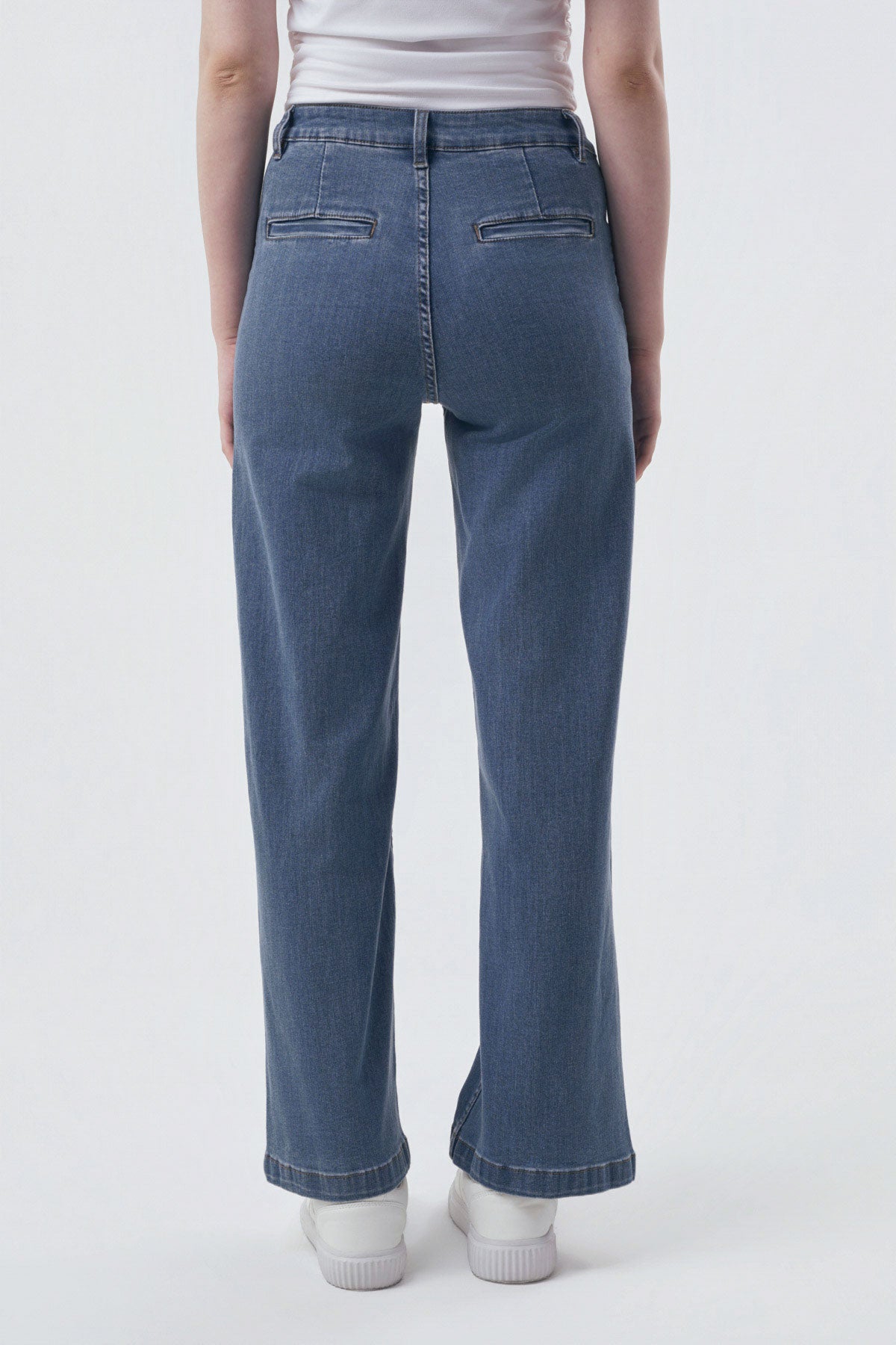 Jeans Calce Recto Mujer Azul