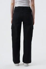 Jeans Mujer Calce Recto Negro