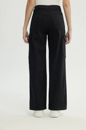 Jeans Mujer Calce Recto Negro