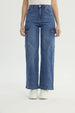Jeans Mujer Calce Recto Azul