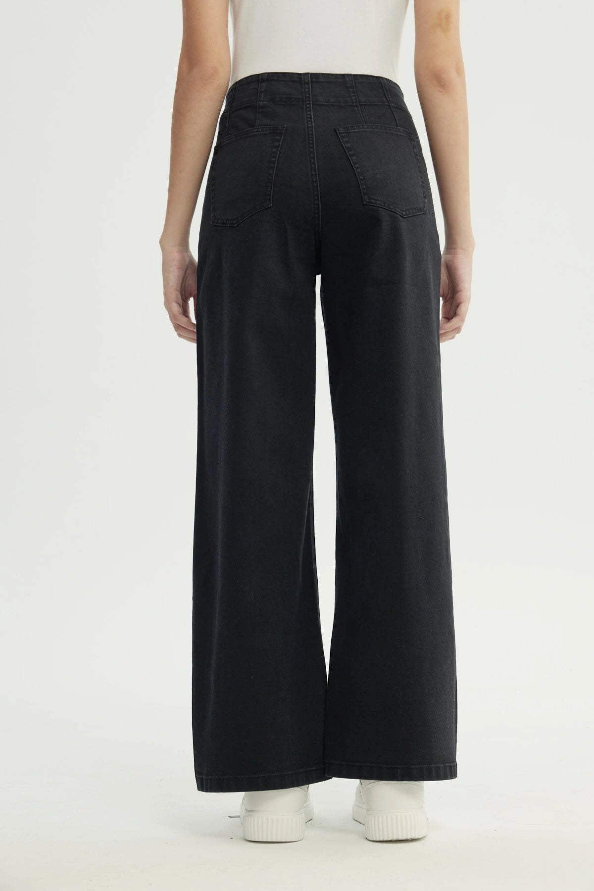 Jeans Mujer Calce Recto Negro
